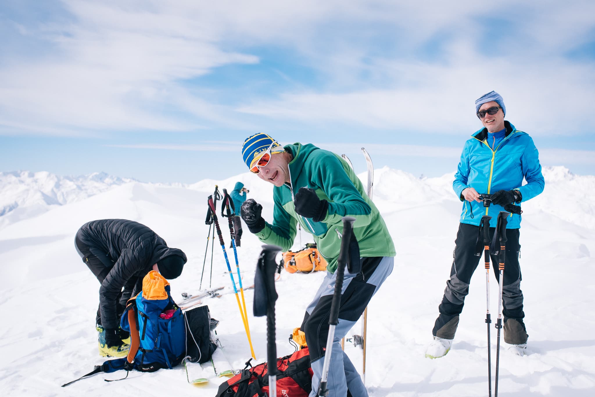 Ski touring in Svaneti, Georgia